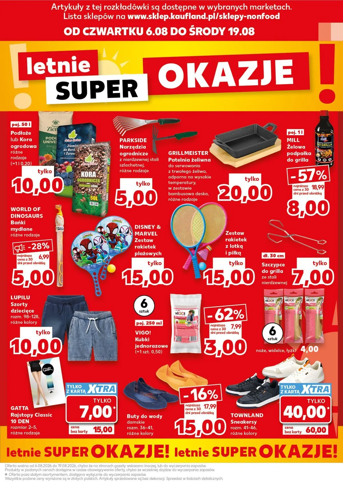 Kaufland gazetka - Złap Okazje od 06.08.2026 - od jutra PDF | Strona: 9 | Produkty: Szorty, Rajstopy, Grill, Gatta