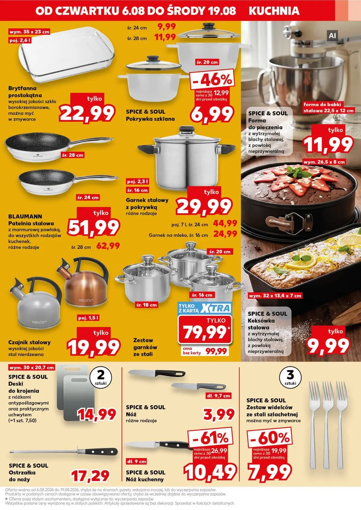 Kaufland gazetka - Złap Okazje od 06.08.2026 - od jutra PDF | Strona: 13 | Produkty: Karta, Garnek, Mleko, Patelnia