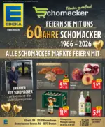 EDEKA Jubil&auml;umshandzettel Schomacker - bis 15.08.2026