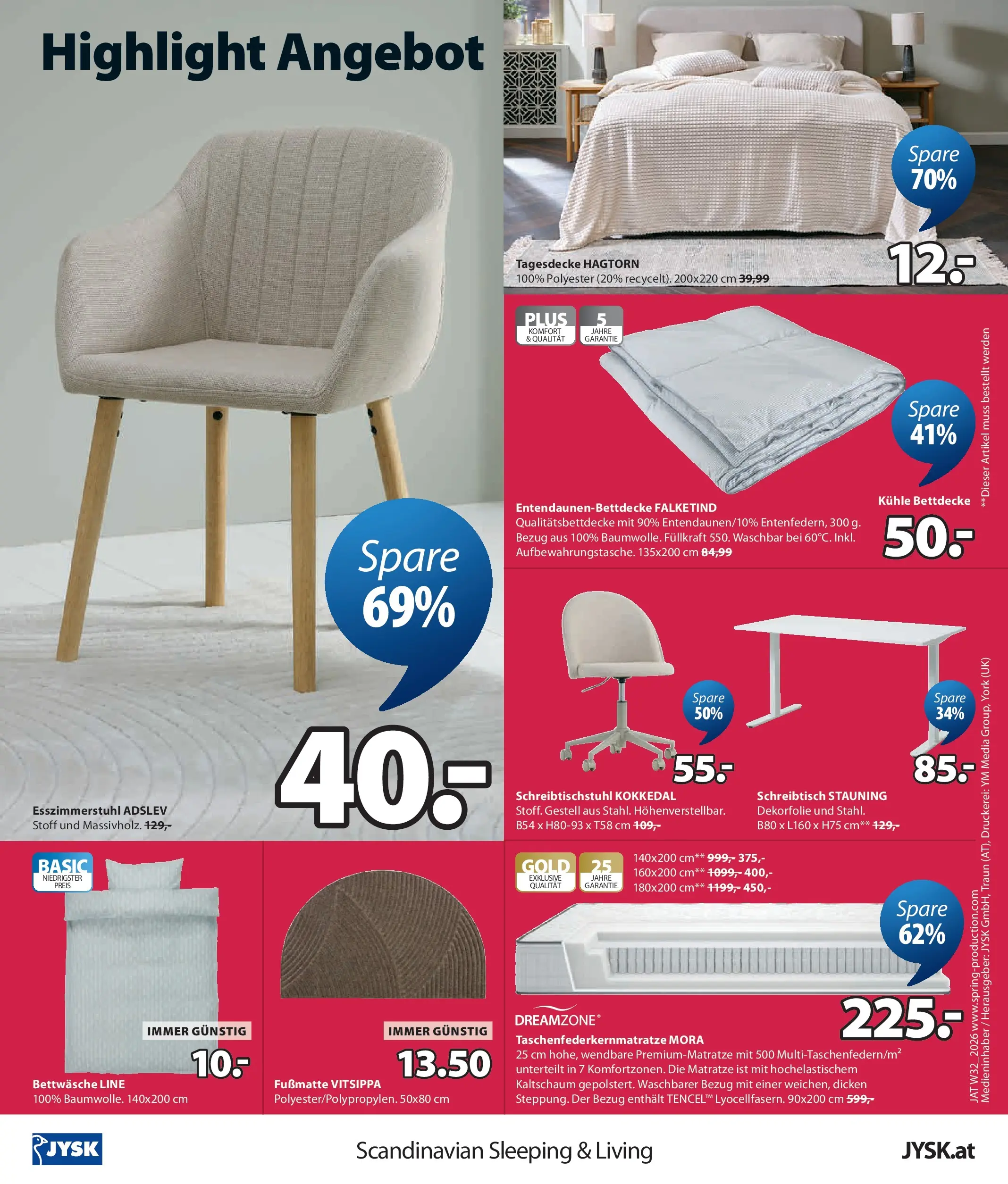 JYSK Garten Abverkauf Spare Bis Zu 60% von 03.08.2026 - Aktuelle Angebote | Seite: 12 | Produkte: Matratze