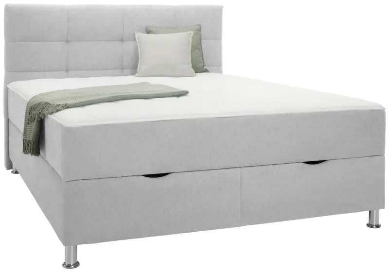 Boxbett Oviedo 160 in Hellgrau ca. 160x200cm