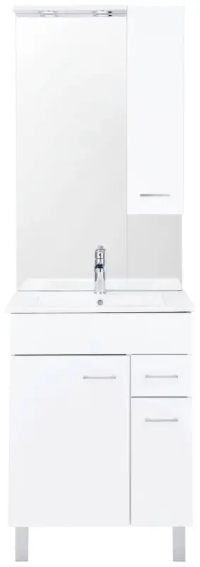 Badezimmer in Wei&szlig;, 3er Set