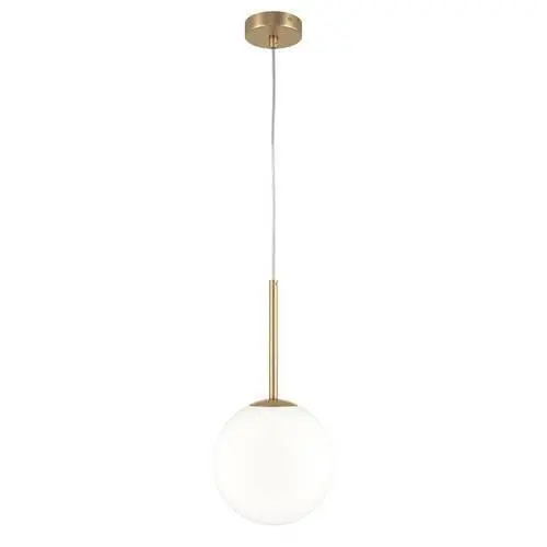 Pendelleuchte Basic Form Wei&szlig;/Goldfarben max. 40 Watt