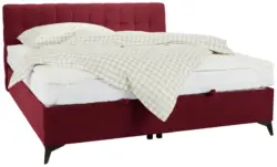 Boxbett in Rot ca. 160x200cm