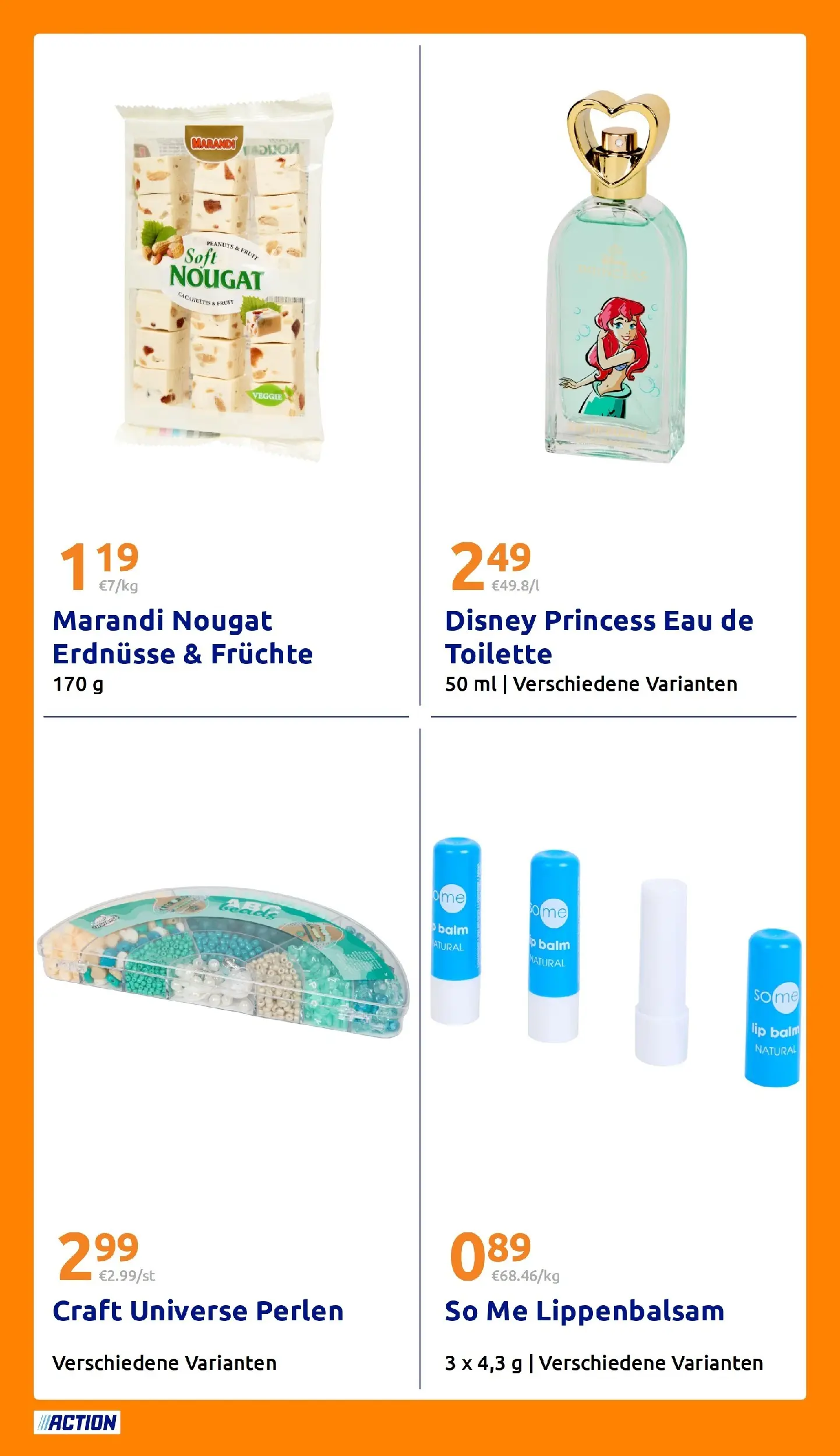 Action Kleine Preise, große Freude ab 05.08.2026 → Angebote nächste Woche | Seite: 26 | Produkte: Erdnüsse, Toilette, Lip Balm, Lippenbalsam
