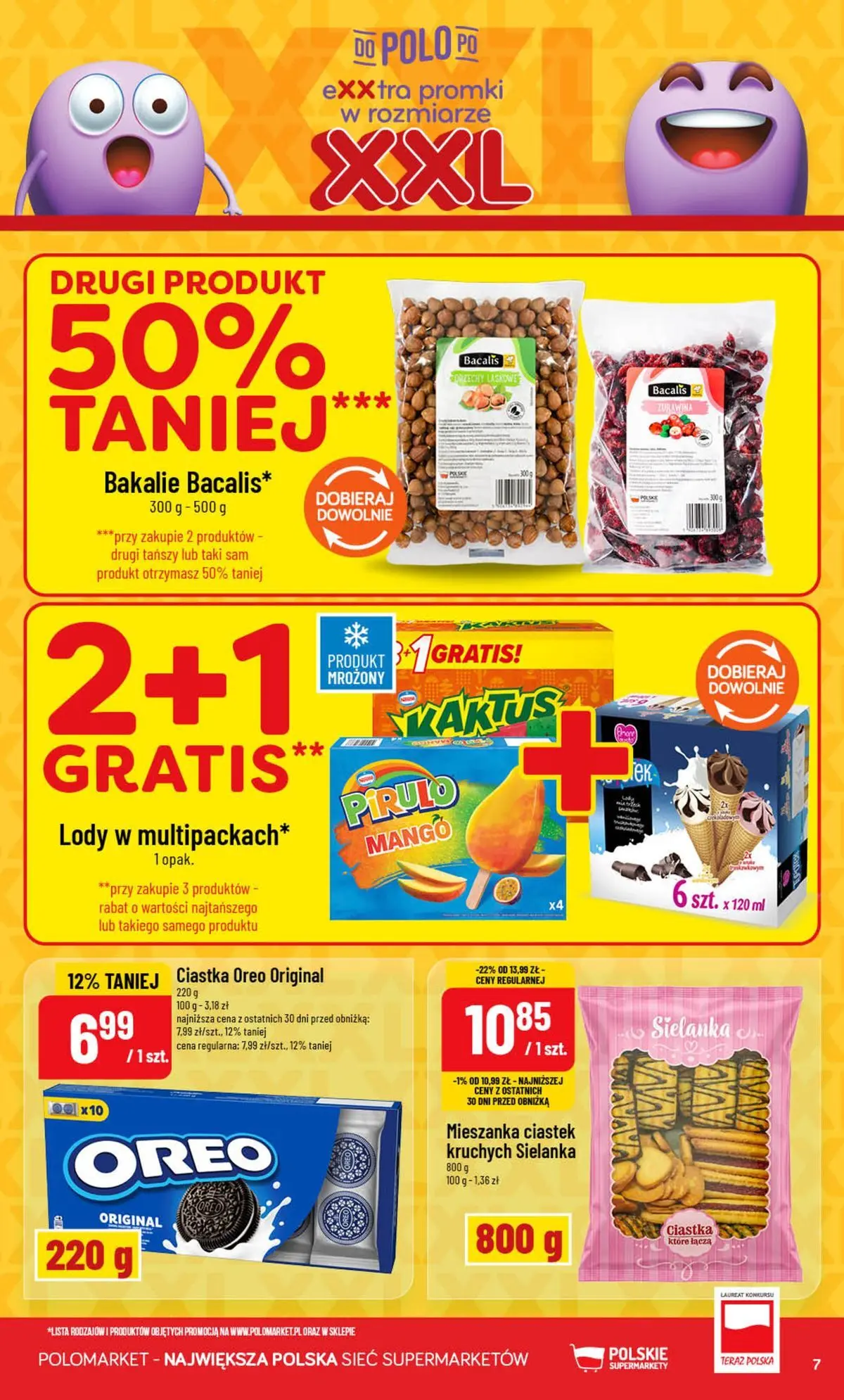 Nowa POLOmarket gazetka od jutra (05.08.2026) | Strona: 7 | Produkty: Mango, Ciastka Oreo, Ciastka, Lody Nowa POLOmarket gazetka od jutra 05.08.2026 | Strona: 7 | Produkty: Mango, Ciastka Oreo, Ciastka, Lody