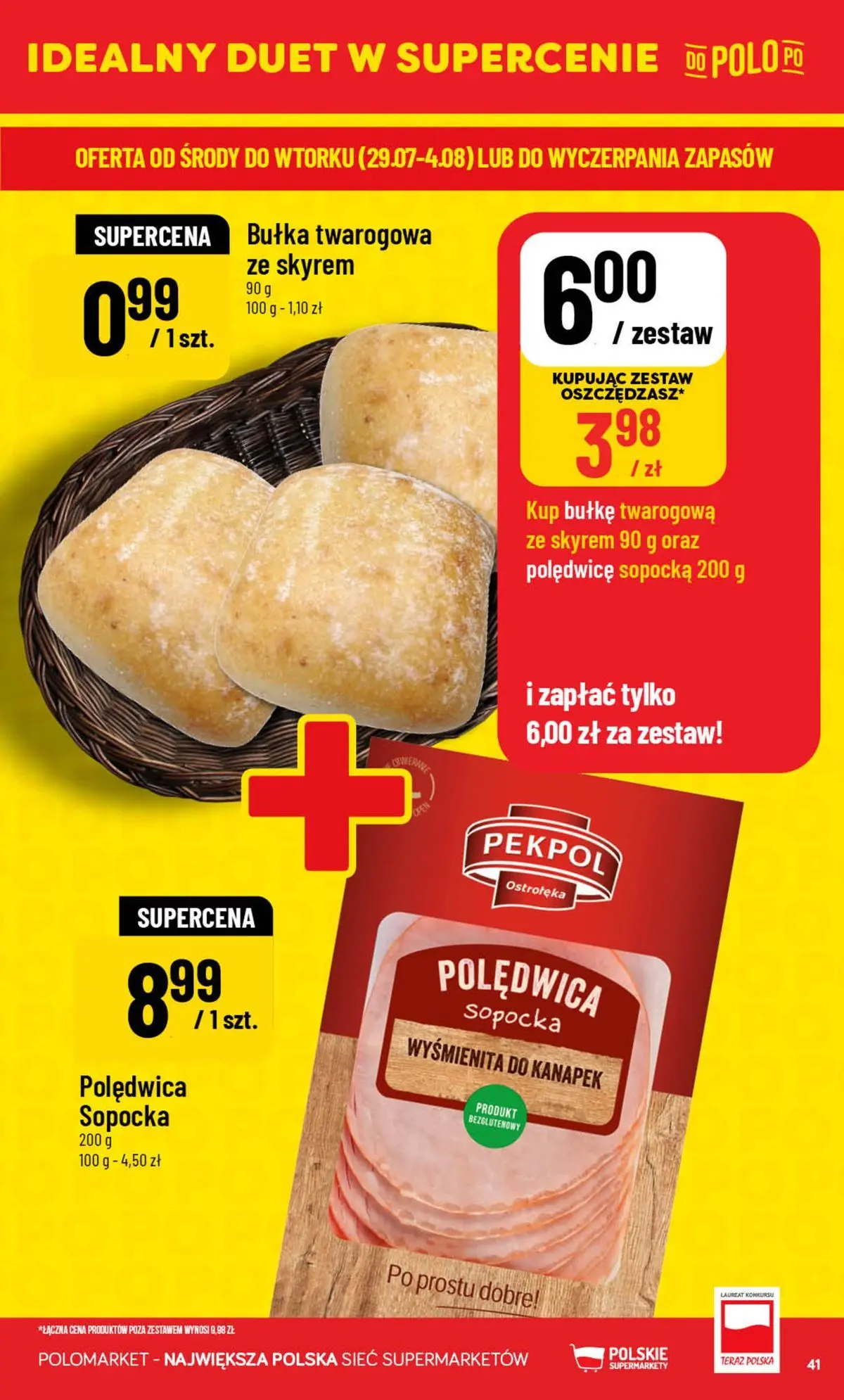 Nowa POLOmarket gazetka od jutra (05.08.2026) | Strona: 41 | Produkty: Bułka Nowa POLOmarket gazetka od jutra 05.08.2026 | Strona: 41 | Produkty: Bułka
