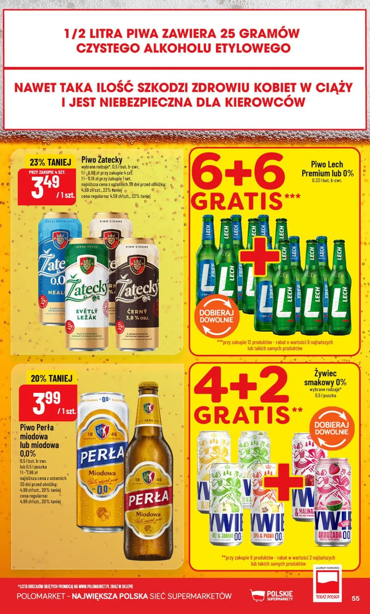 Nowa POLOmarket gazetka od jutra (05.08.2026) | Strona: 55 | Produkty: Pigwa, Malina, Leżak, Piwo Nowa POLOmarket gazetka od jutra 05.08.2026 | Strona: 55 | Produkty: Pigwa, Malina, Leżak, Piwo