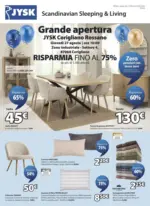 JYSK Grande apertura Corigliano - al 30.08.2026