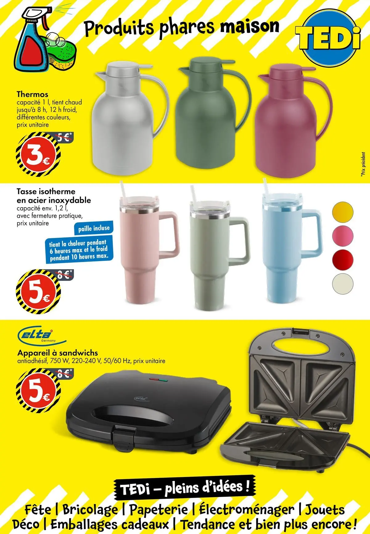 TEDi catalogue Tournefeuille à partir du 05/08/2026 - promo en ligne | Page: 9 | Produits: Thermos, Jouets