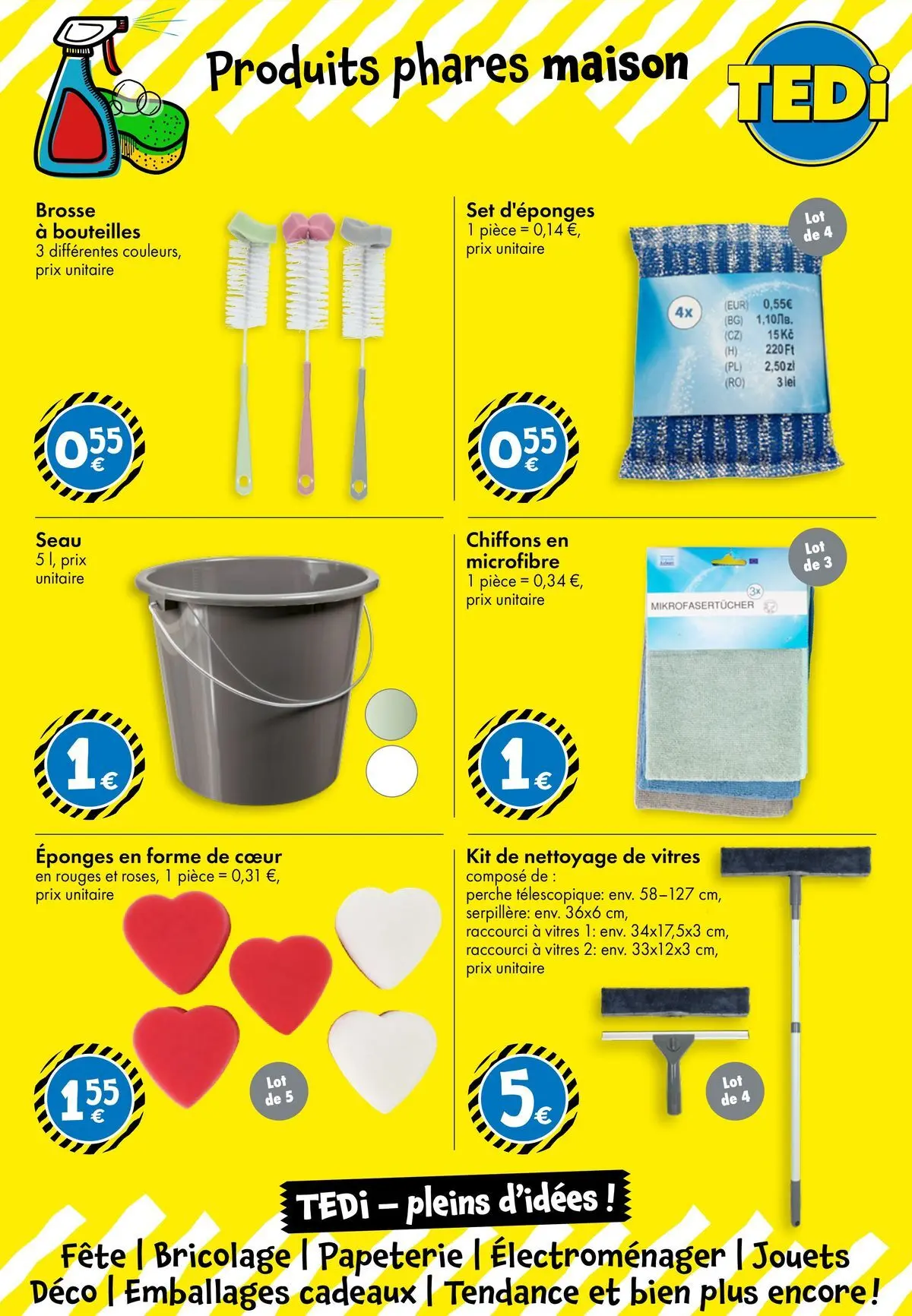 TEDi catalogue Tournefeuille à partir du 05/08/2026 - promo en ligne | Page: 10 | Produits: Jouets, Brosse, Serpillère