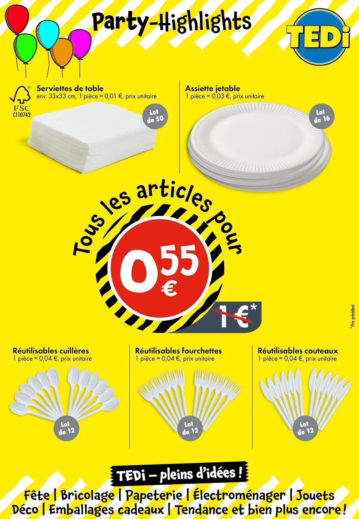 TEDi catalogue Tournefeuille à partir du 05/08/2026 - promo en ligne | Page: 14 | Produits: Cuillères, Fourchettes, Jouets, Table