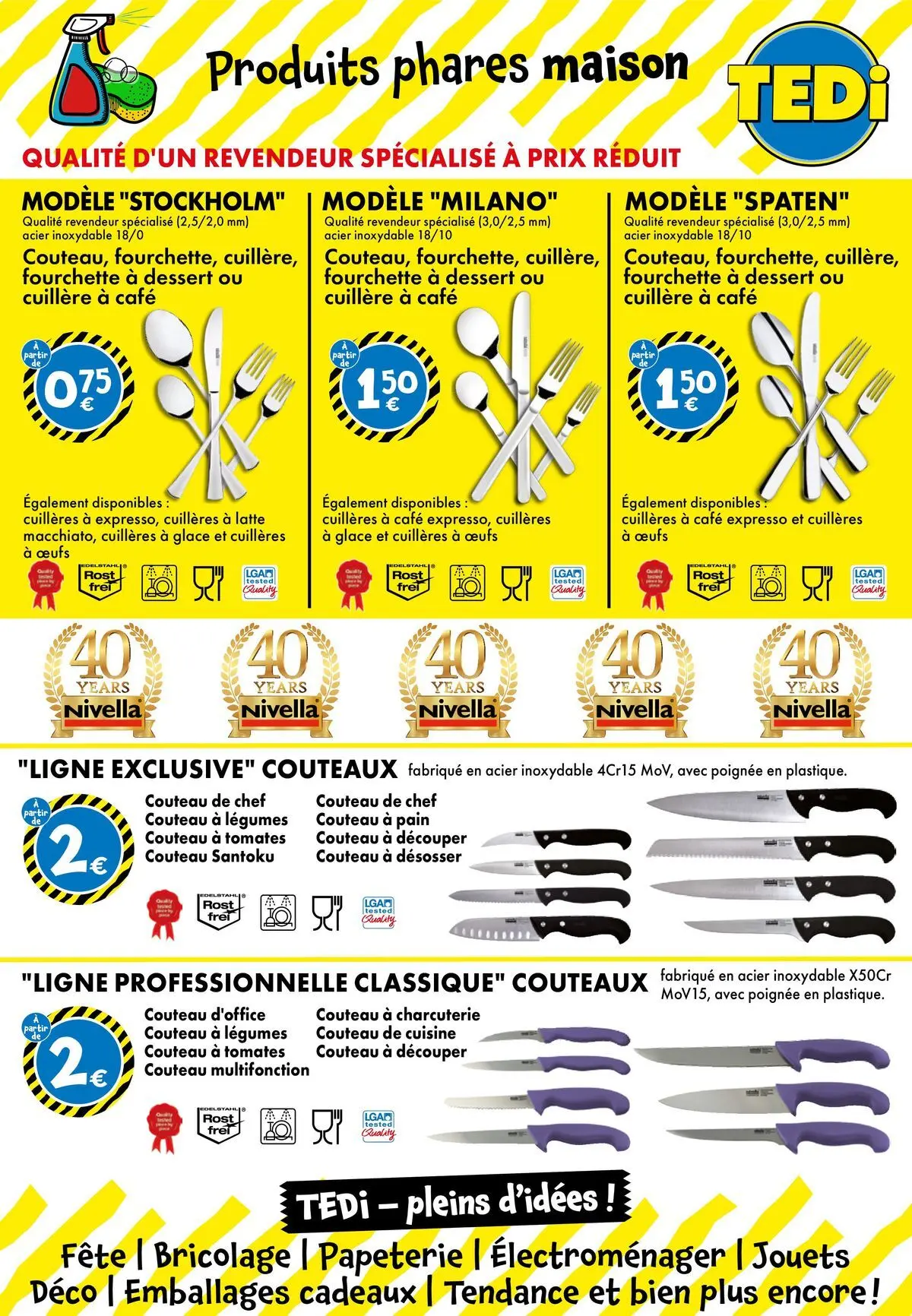 TEDi catalogue Tournefeuille à partir du 05/08/2026 - promo en ligne | Page: 15 | Produits: Cuillères, Pain, Café, Tomates