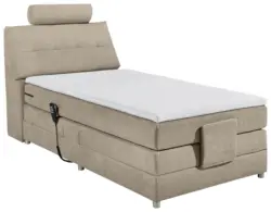 Boxspringbett Palermo elektrisch 120x200cm Sandfarb.