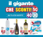 Il Gigante Sconti 30% 40% 50% - al 26.08.2026