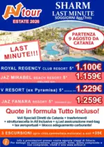 Av Tour Last minute 9 agosto - al 09.08.2026
