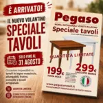 Pegaso Mobili Speciale tavoli - al 31.08.2026