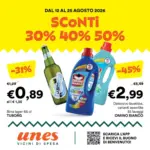 Unes SCONTI 30% 40% 50% - al 25.08.2026