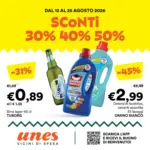 Unes SCONTI 30% 40% 50% - al 25.08.2026