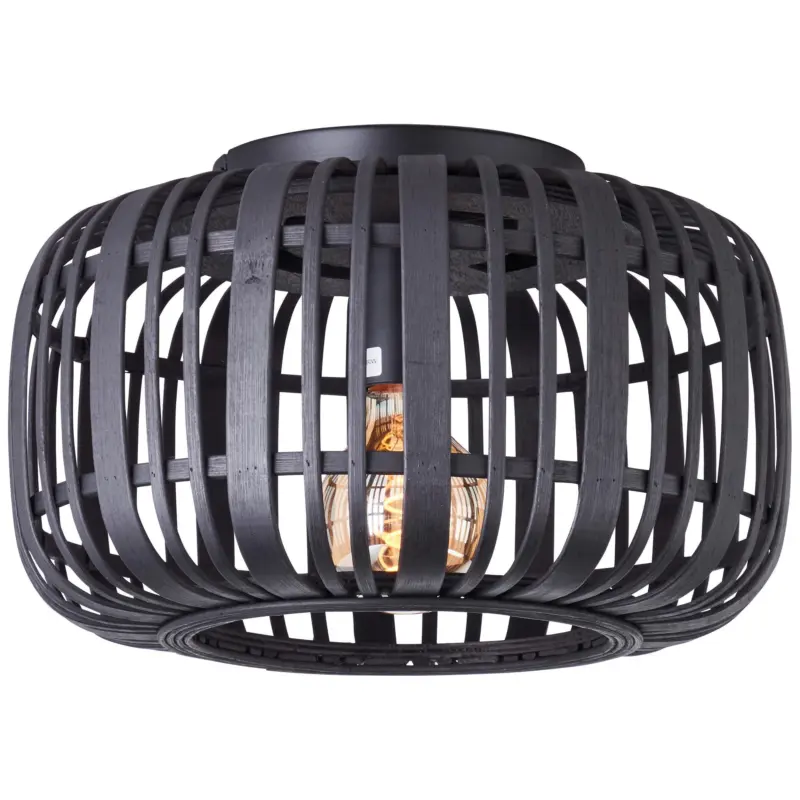 Deckenleuchte Woodrow Schwarz max. 60 Watt Deckenlampe
