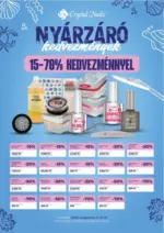 Crystal nails: Crystal Nails akci&oacute;s - 2026.08.31 napig