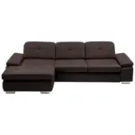 XXXLutz Lauterach - Ihr M&ouml;belhaus bei Bregenz Ecksofa in Echtleder Braun Sitztiefenverstellung 195/309 cm