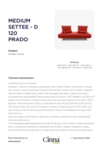 Cinna MEDIUM SETTEE - D 120 PRADO - au 31.08.2026