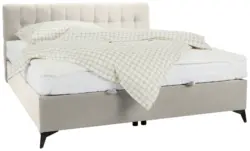 Boxbett in Beige ca. 160x200cm