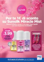 Per te 1 euro di sconto su sunsilk miracle mist