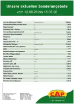 CAP-Markt Aktuelle Schn&auml;ppchen und Angebote - bis 15.08.2026