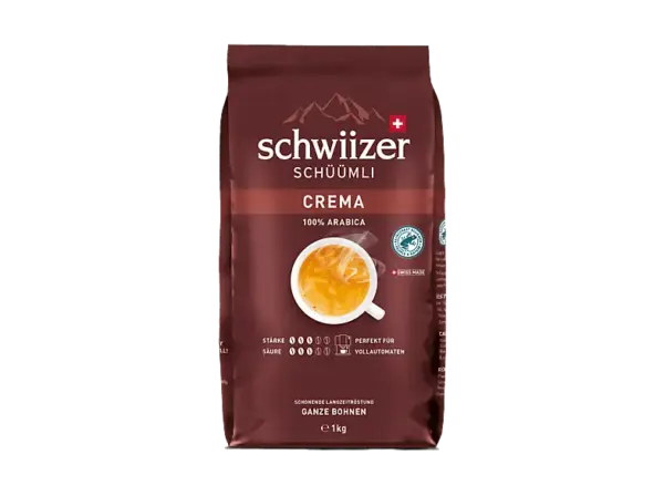 Schwiizer Sch&uuml;&uuml;mli Crema Kaffeebohnen, 1 kg