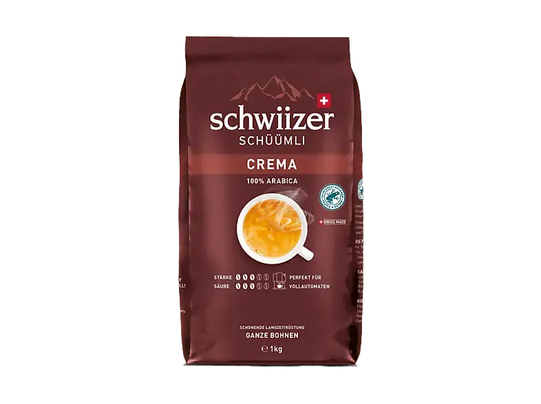 Schwiizer Sch&uuml;&uuml;mli Crema Kaffeebohnen, 1 kg