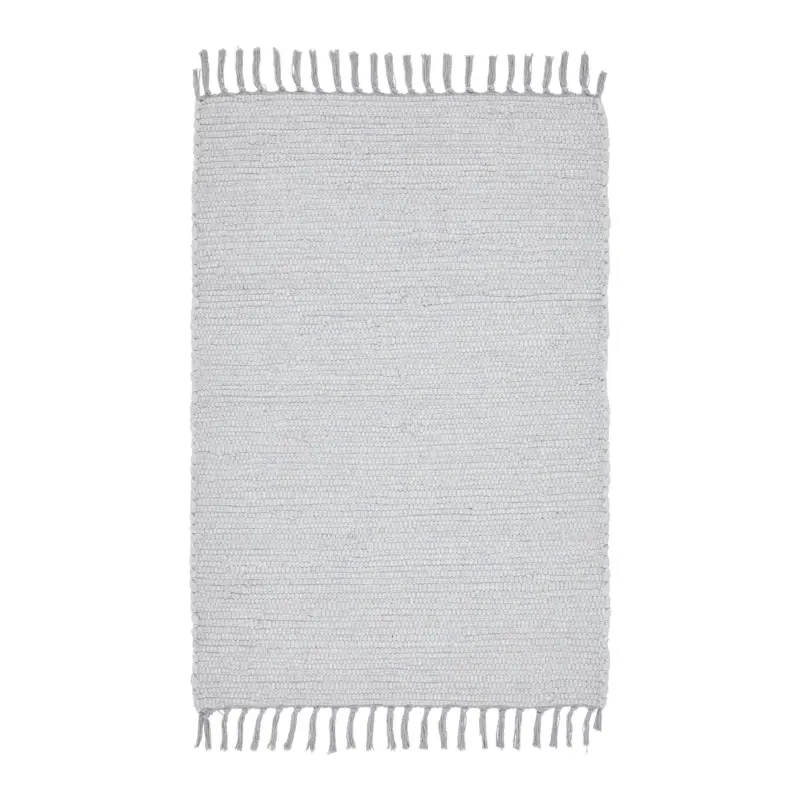 Fleckerlteppich Julia 1 in Silber/Grau ca. 60x90cm