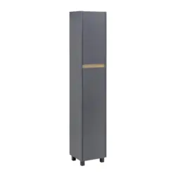 Hochschrank Massimo Dunkelgrau ca. 33x175x30 cm