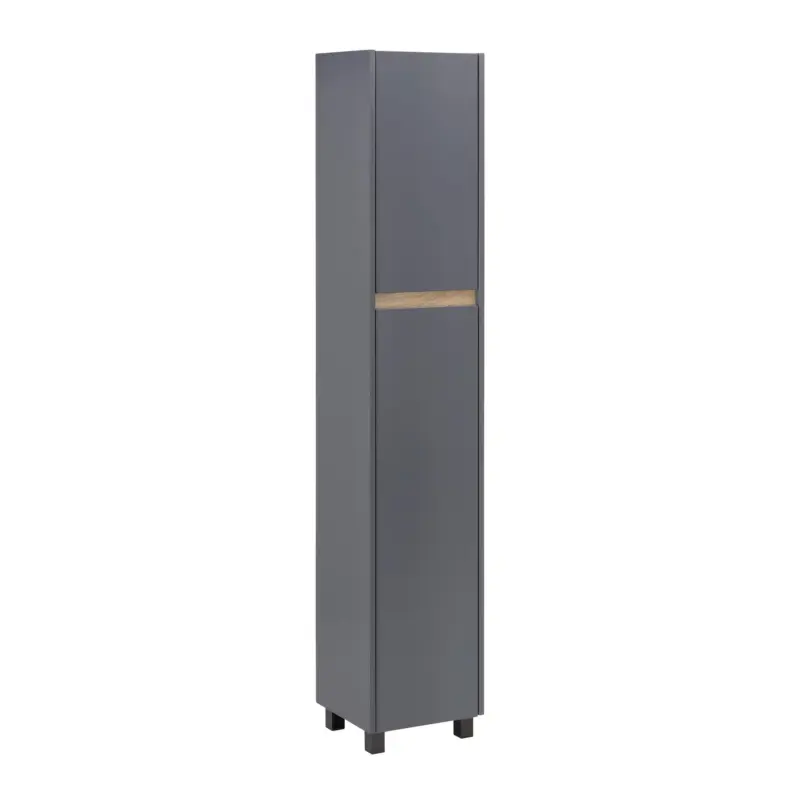 Hochschrank Massimo Dunkelgrau ca. 33x175x30 cm
