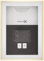 Bilderrahmen Aluminium in Brass ca. 50x70cm