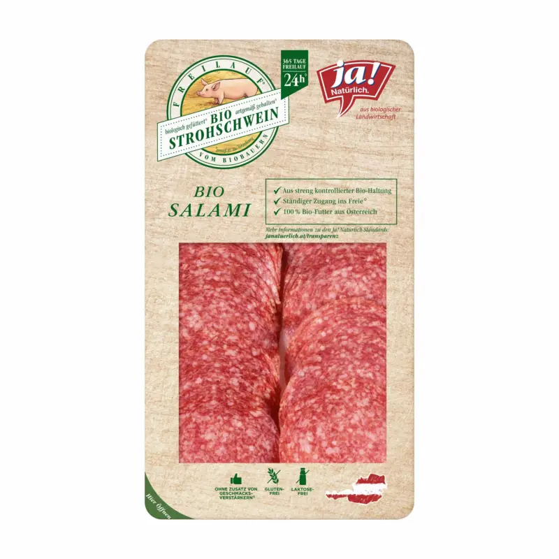 Ja! Nat&uuml;rlich Salami Geschnitten