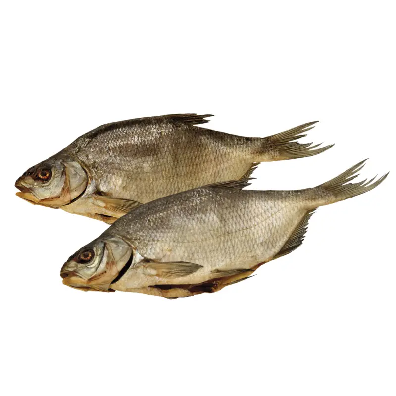 Brasse (Abramis brama) getrocknete, ausgenommen, mit Kopf, tiefgefroren / lose