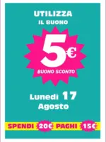Euro Shop 5 euro buono sconto - al 17.08.2026