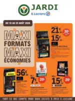 E.Leclerc Jardi Maxi formats mini prix - au 29.08.2026