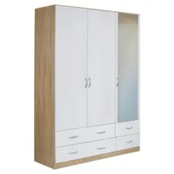 Dreht&uuml;renschrank 136/197/54 cm 3-t&uuml;rig