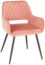 Stuhl Serafina in Rosa Samt