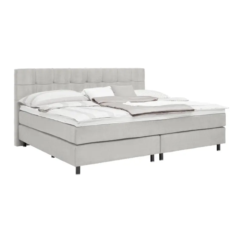 Boxspringbett Primo Hellgrau ca. 220x200cm