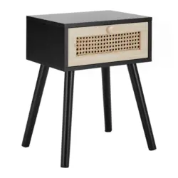 Beistelltisch Denis Hellbraun/ Schwarz MDF