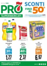 PRO7 Supermercati Sconti fino al 50% - al 28.08.2026