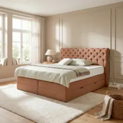 Boxspringbett Belano Rostfarben ca. 160x200cm