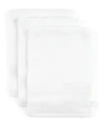 Waschlappen Silke Wei&szlig; ca. 15x21cm 3er Set