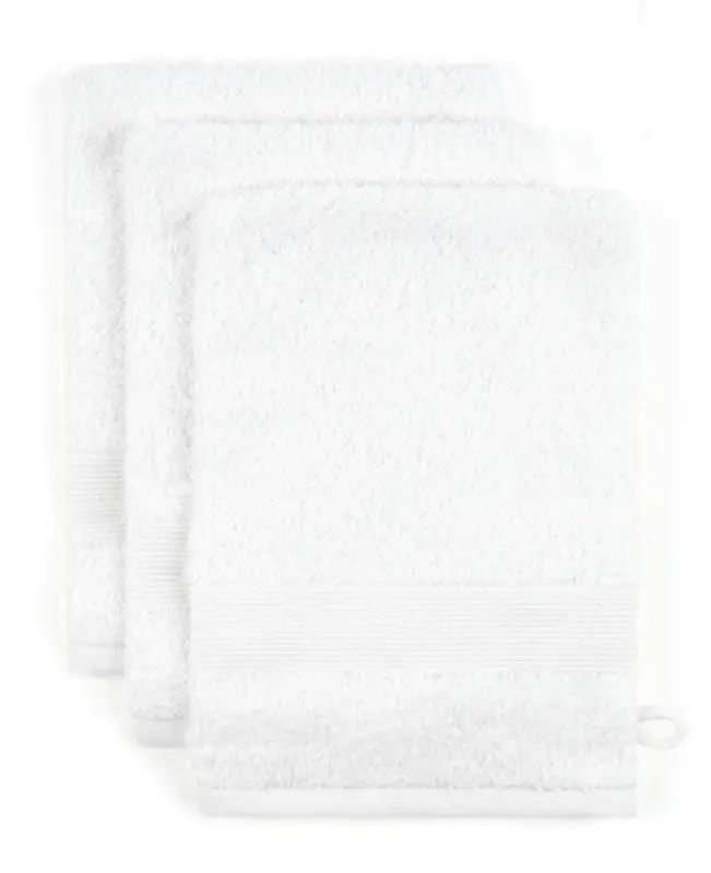 Waschlappen Silke Wei&szlig; ca. 15x21cm 3er Set