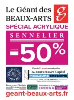 Le G&eacute;ant des Beaux-Arts Offres sp&eacute;ciales pour vous - au 21.10.2026
