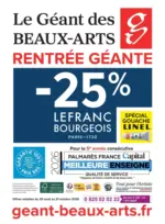 Le G&eacute;ant des Beaux-Arts Offres et promotions actuelles - au 21.10.2026